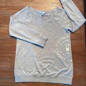 Victoria’s Secret scoop neck sweatshirt grey sz L